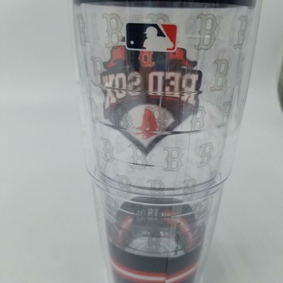 Tervis MLB Boston Red Sox Tumbler RD1 Travel Lid 24 oz Clear - Picture 4 of 8